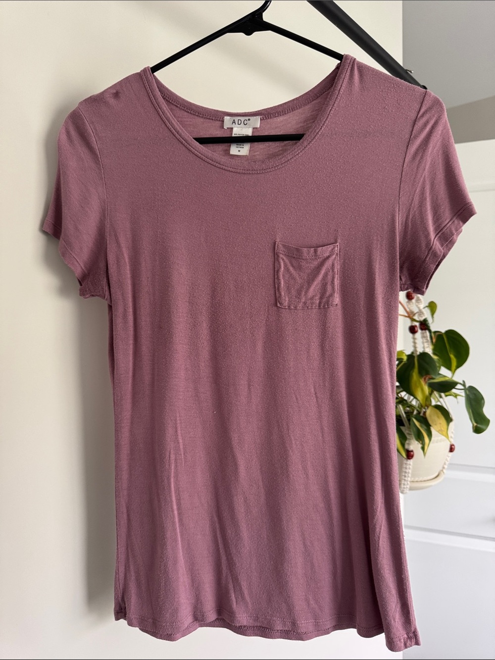 ADC Women's Mauve Short Sleeve Pocket Tee